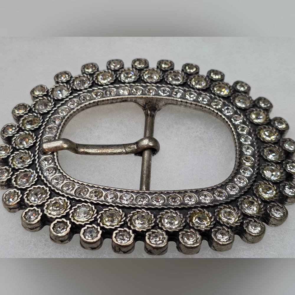 Large Rhinestone Belt Buckle
